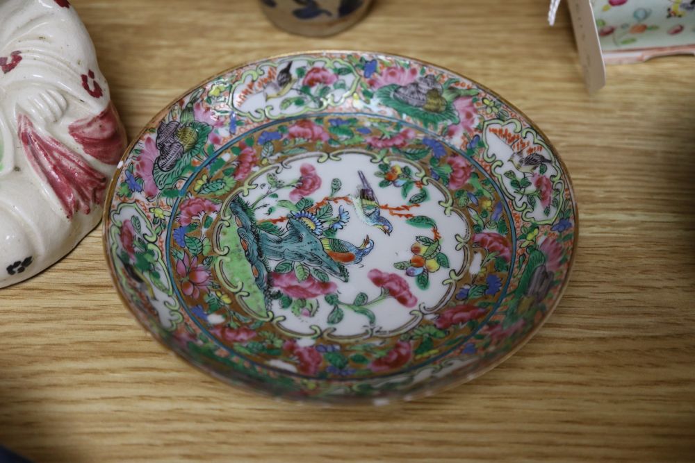 A group of Chinese famille rose ceramics